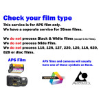 APS FILM Develop & Print